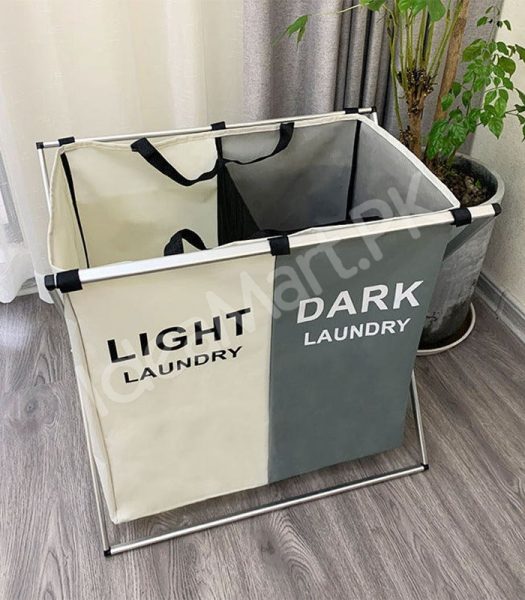 2-3-grid-foldable-separated-laundry-organizer-with-aluminum-frame-for-bedroom-and-dorm-product-image