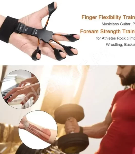 finger-exerciser-hand-grip-strengthener-6-resistance-levels-for-guitar-piano-sports-rehabilitation-hand-mobility-training-product-image
