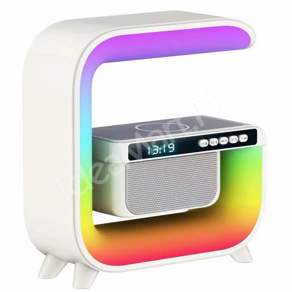 smart-g-shaped-bluetooth-speaker-with-rgb-light-alarm-clock-wireless-charger-product-image