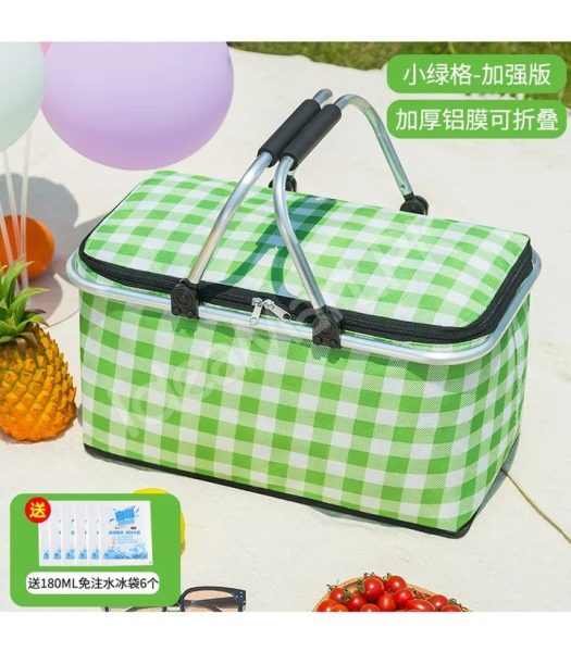 large-collapsible-insulated-cooler-basket-with-aluminum-handle-for-food-and-drinks-product-image