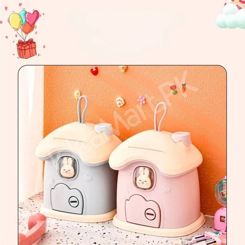 mushroom-house-shape-piggy-bank-with-rabbit-window-key-lock-product-image