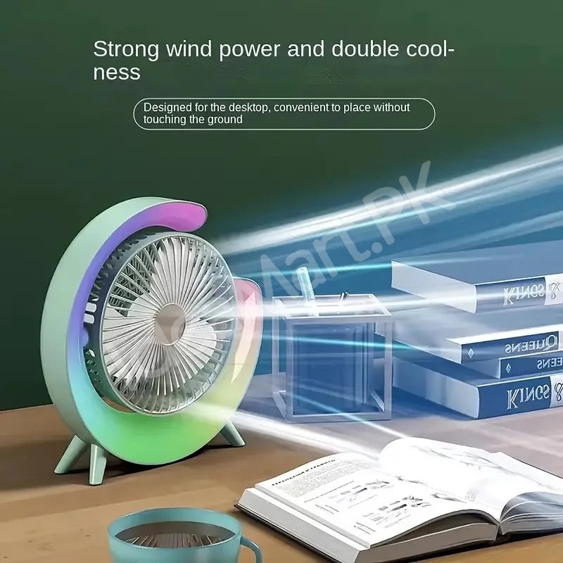 g-shaped-electric-desk-fan-with-7-color-led-light-180-rotation-usb-rechargeable-product-image