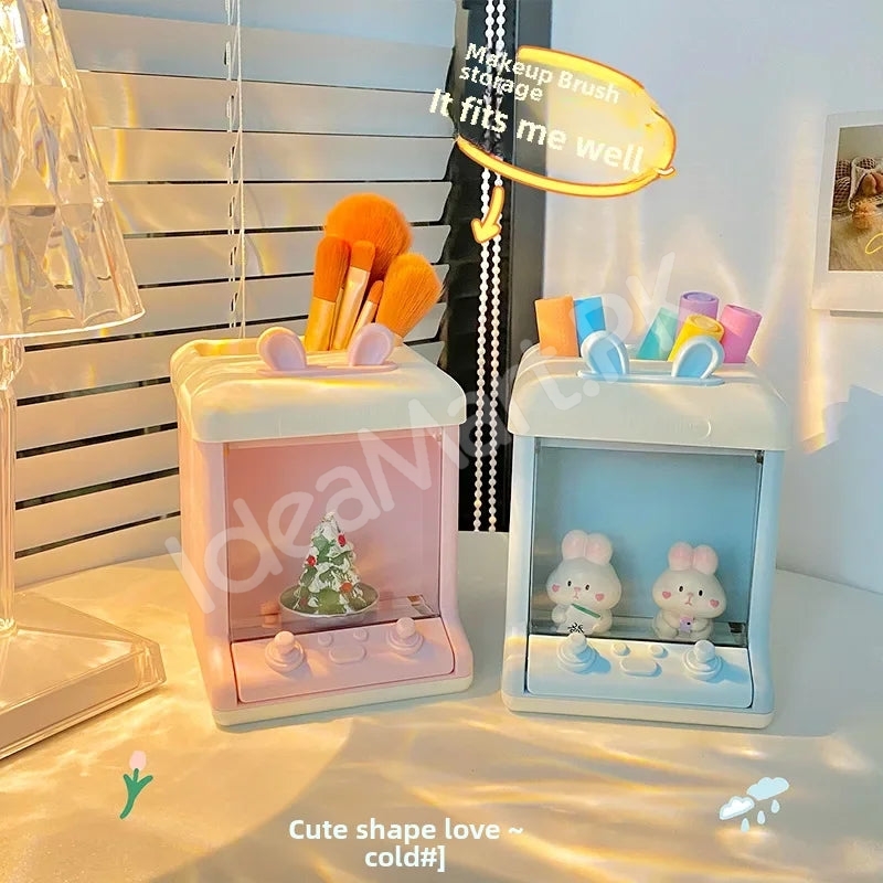 bunny-doll-machine-pen-small-items-holder-for-desktop-organizer-product-image