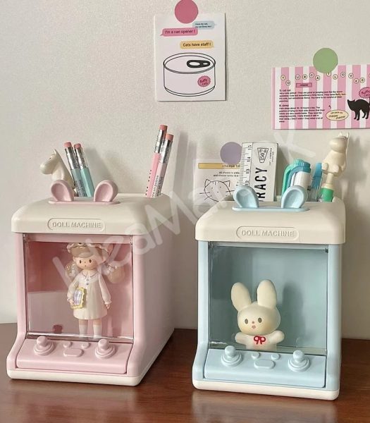 bunny-doll-machine-pen-small-items-holder-for-desktop-organizer-product-image