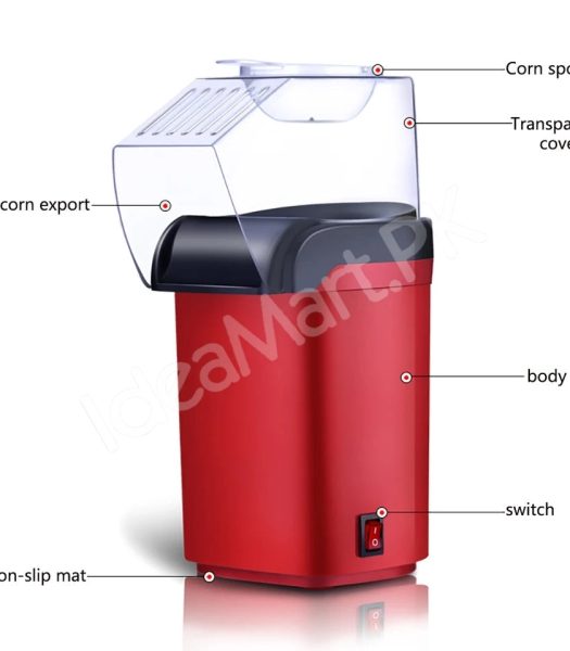 1200w-mini-automatic-hot-air-popcorn-maker-with-measuring-cup-product-image