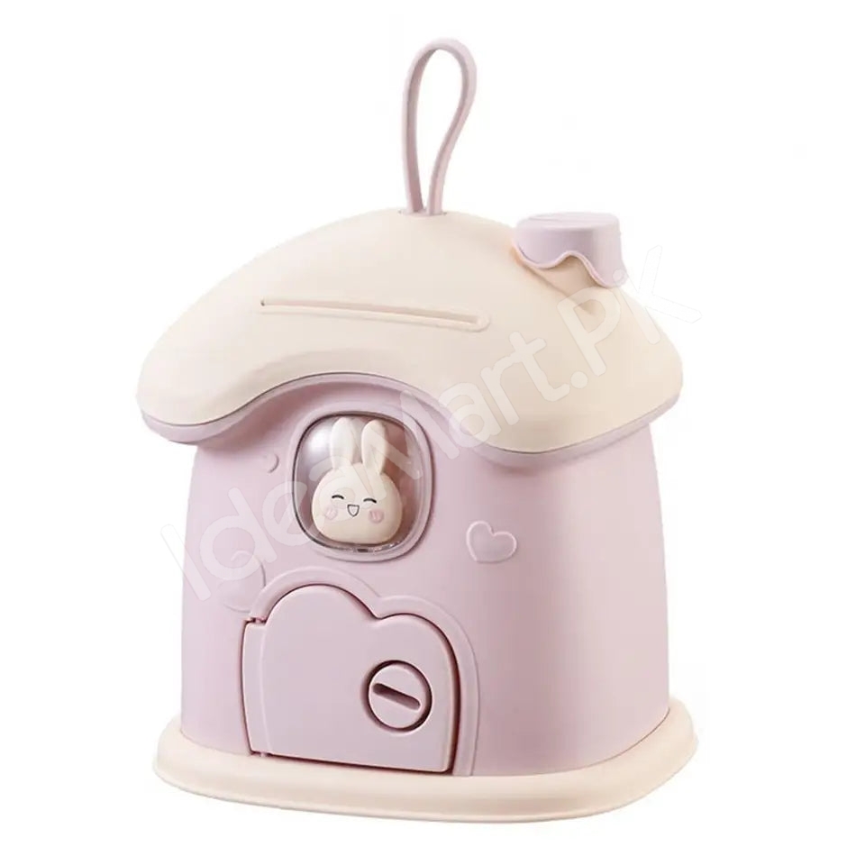 mushroom-house-shape-piggy-bank-with-rabbit-window-key-lock-product-image