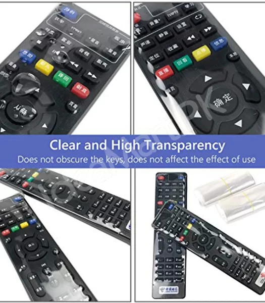 clear-heat-shrink-film-remote-control-protector-for-tv-ac-10pcs-waterproof-scratch-dust-resistant-product-image