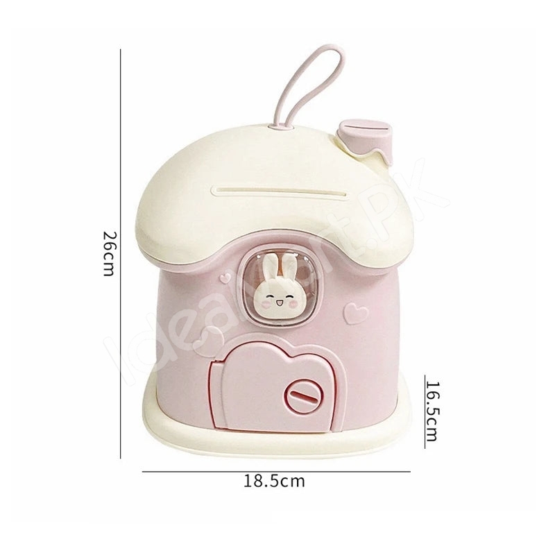 mushroom-house-shape-piggy-bank-with-rabbit-window-key-lock-product-image