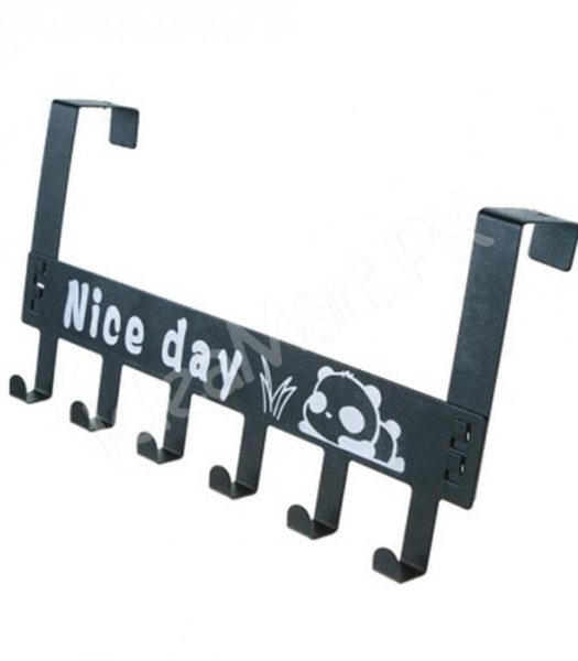 punch-free-over-the-door-metal-hook-rack-with-6-hooks-for-clothes-and-accessories-product-image