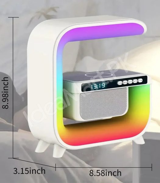 smart-g-shaped-bluetooth-speaker-with-rgb-light-alarm-clock-wireless-charger-product-image