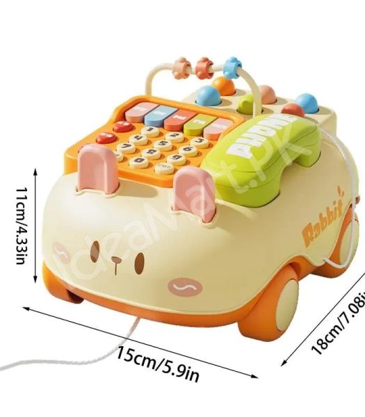 rabbit-design-toddler-phone-toy-car-with-music-abacus-learning-keys-product-image