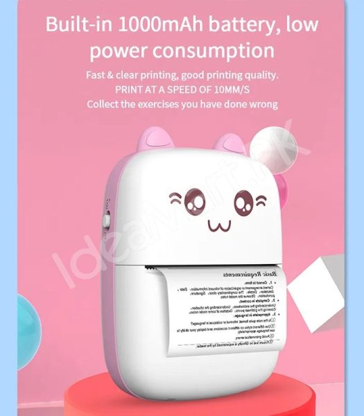 mini-thermal-printer-bear-design-portable-bluetooth-sticker-photo-printer-product-image
