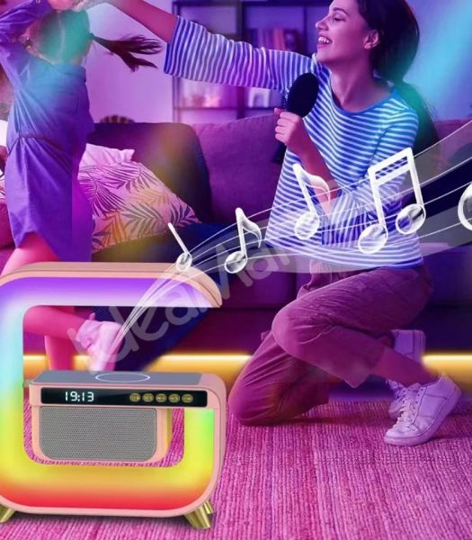 smart-g-shaped-bluetooth-speaker-with-rgb-light-alarm-clock-wireless-charger-product-image