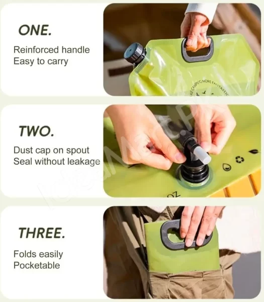 portable-8-liters-water-bag-foldable-outdoor-bucket-with-tap-large-capacity-collapsible-container-for-hiking-kayaking-camping-tools-product-image