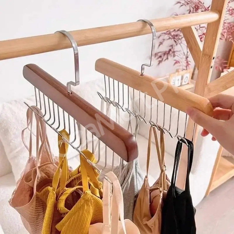 multifunctional-8-hooks-wooden-hanger-space-saver-organizer-product-image