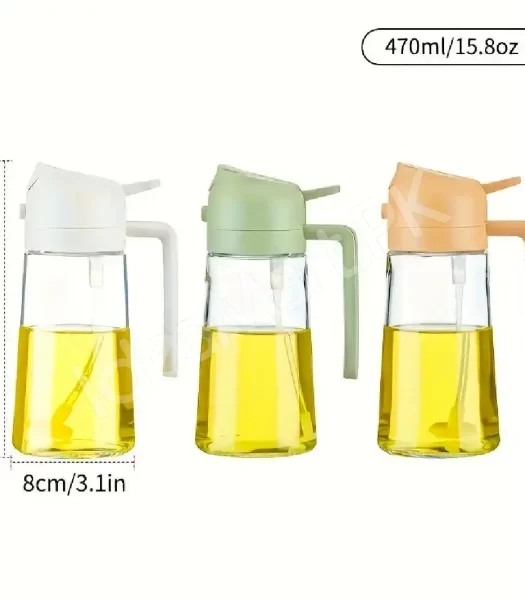 470ml-glass-olive-oil-sprayer-for-cooking-with-stickers-2-in-1-oil-dispenser-for-kitchen-gadgets-food-grade-premium-spray-bottle-for-salad-frying-bbq-product-image