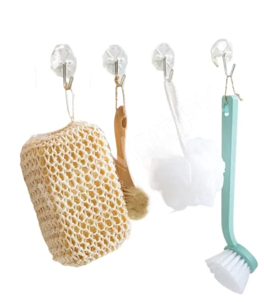 pack-of-10-adhesive-suction-cup-hooks-10kg-stick-hook-heavy-duty-sticky-wall-ceiling-door-nail-free-clear-hook-for-bathroom-and-kitchen-no-scratch-waterproof-and-oilproof-sticker-product-image