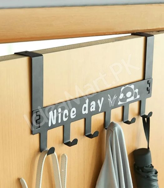 punch-free-over-the-door-metal-hook-rack-with-6-hooks-for-clothes-and-accessories-product-image