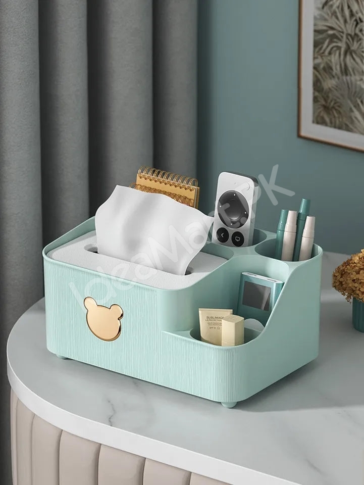 multifunctional-tissue-box-holder-and-desktop-organizer-with-5-storage-compartments-product-image