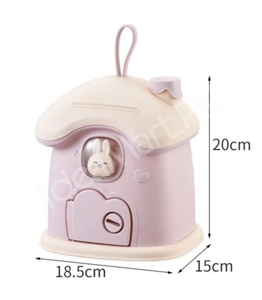 mushroom-house-shape-piggy-bank-with-rabbit-window-key-lock-product-image