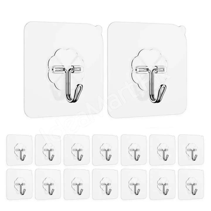 pack-of-10-adhesive-suction-cup-hooks-10kg-stick-hook-heavy-duty-sticky-wall-ceiling-door-nail-free-clear-hook-for-bathroom-and-kitchen-no-scratch-waterproof-and-oilproof-sticker-product-image