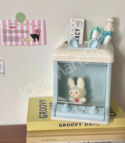 bunny-doll-machine-pen-small-items-holder-for-desktop-organizer-product-image