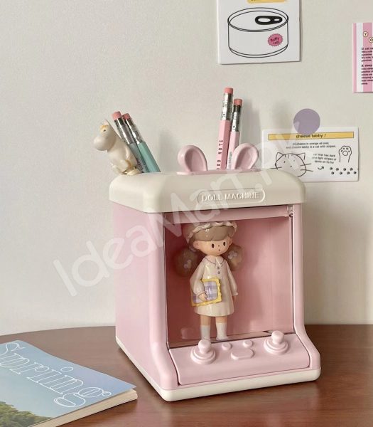 bunny-doll-machine-pen-small-items-holder-for-desktop-organizer-product-image