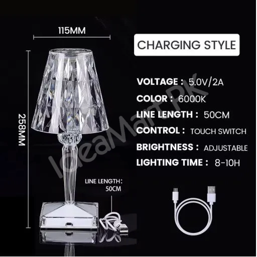 led-crystal-night-light-usb-rechargeable-touch-projection-atmosphere-lamp-restaurant-bar-bedroom-bedside-decorative-table-lamp-product-image