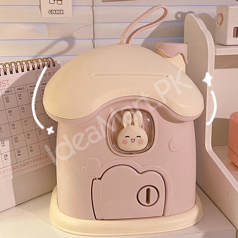 mushroom-house-shape-piggy-bank-with-rabbit-window-key-lock-product-image