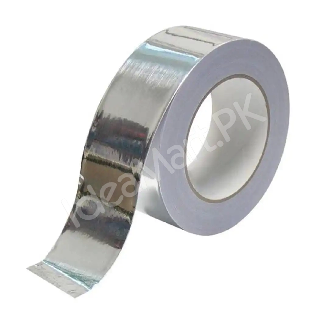 silver-aluminium-foil-tape-adhesive-duct-tape-heat-proof-multiple-use-for-heating-air-conditioning-repairs-2-inches-heat-and-light-reflective-5-meter-product-image
