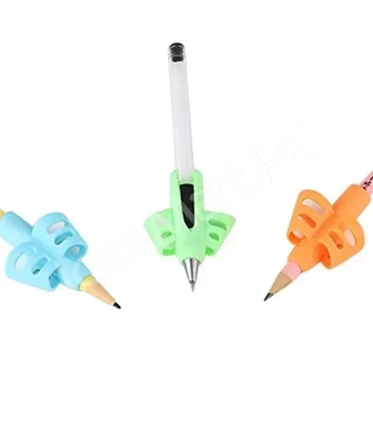 3pcs-set-children-pencil-holder-tools-silicone-two-finger-ergonomic-posture-correction-tools-pencil-grip-writing-aid-grip-product-image