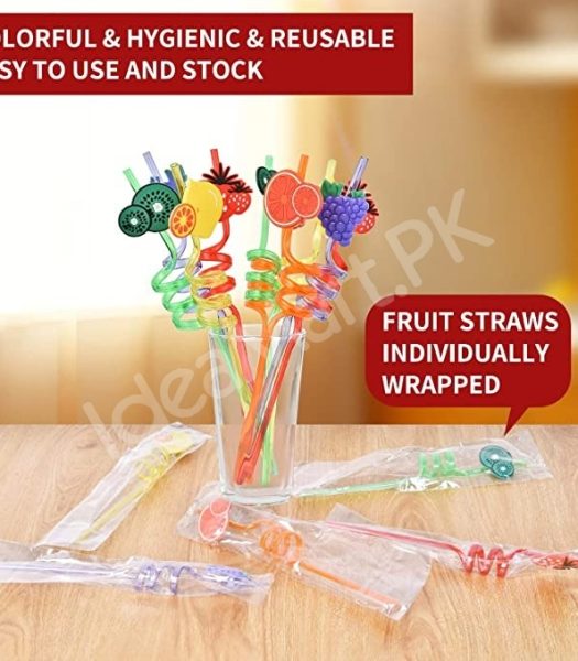 set-of-4-reusable-plastic-fruit-topped-curly-drinking-straws-for-parties-and-beverages-product-image