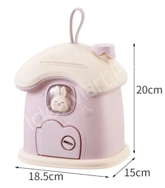 mushroom-house-shape-piggy-bank-with-rabbit-window-key-lock-product-image