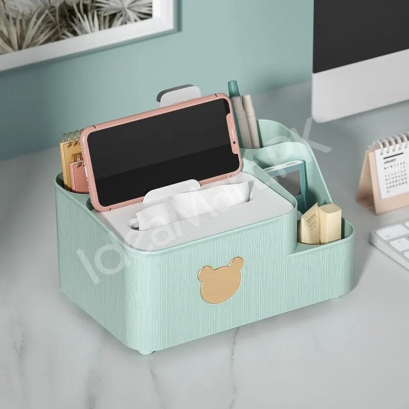 multifunctional-tissue-box-holder-and-desktop-organizer-with-5-storage-compartments-product-image