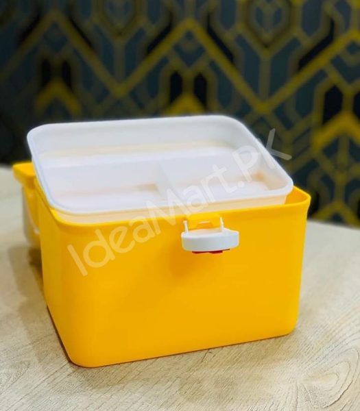 2-layer-portable-plastic-first-aid-box-with-detachable-3-grid-tray-handle-product-image
