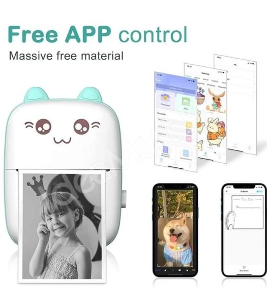 mini-thermal-printer-bear-design-portable-bluetooth-sticker-photo-printer-product-image
