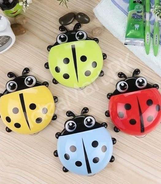 ladybug-wall-mounted-plastic-toothbrush-holder-with-suction-cups-product-image