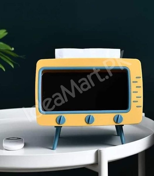 2-in-1-tv-shaped-tissue-box-phone-holder-for-home-office-product-image