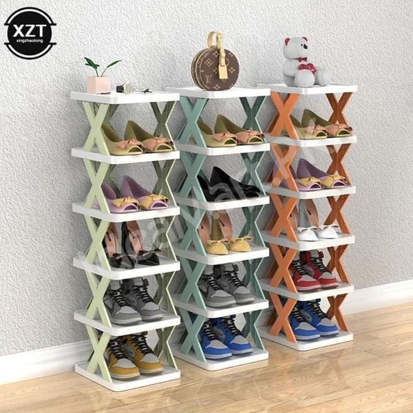 space-saving-collapsible-plastic-5-tier-zig-zag-style-shoe-organizer-rack-product-image