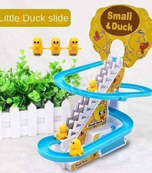 light-and-music-ducks-toy-with-auto-climbing-stairs-fun-sliding-track-product-image