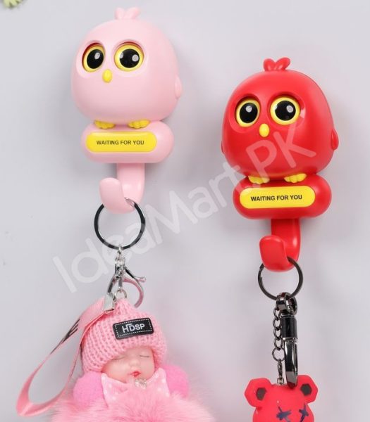 cute-decorative-bird-design-adhesive-wall-hook-multi-purpose-for-home-office-product-image