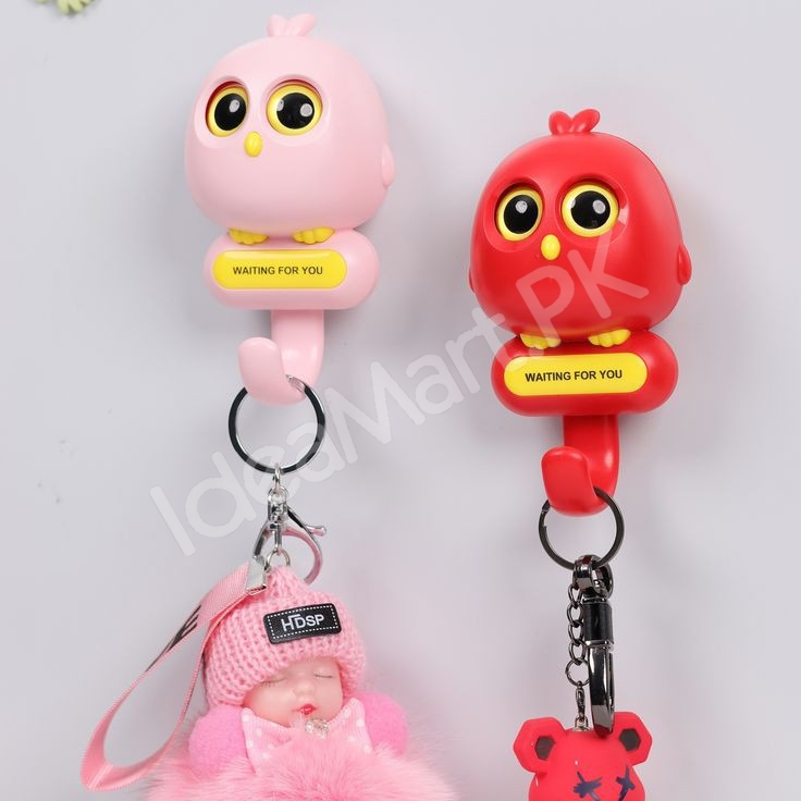 cute-decorative-bird-design-adhesive-wall-hook-multi-purpose-for-home-office-product-image