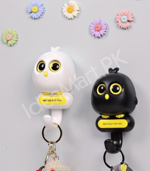 cute-decorative-bird-design-adhesive-wall-hook-multi-purpose-for-home-office-product-image