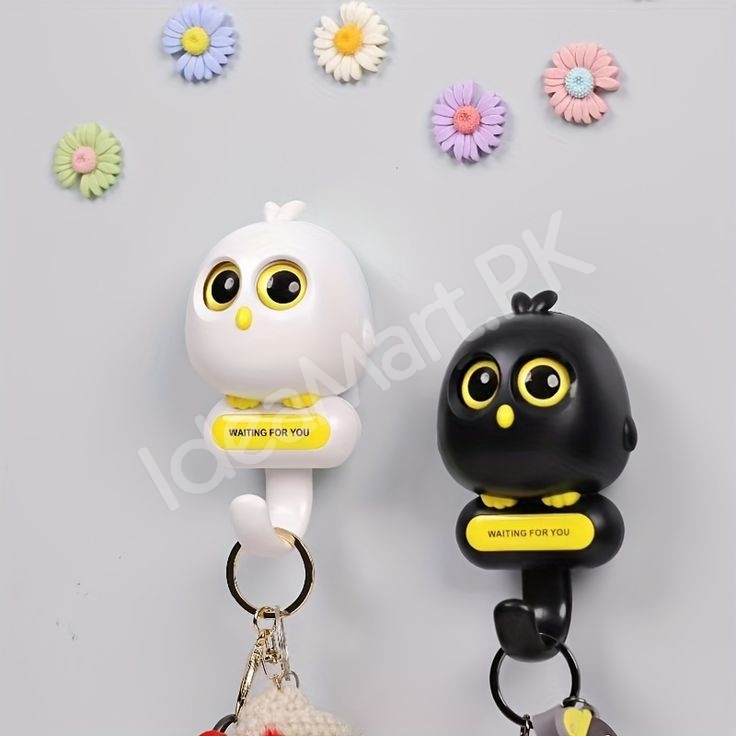 cute-decorative-bird-design-adhesive-wall-hook-multi-purpose-for-home-office-product-image