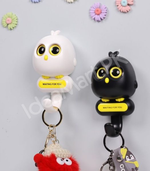 cute-decorative-bird-design-adhesive-wall-hook-multi-purpose-for-home-office-product-image