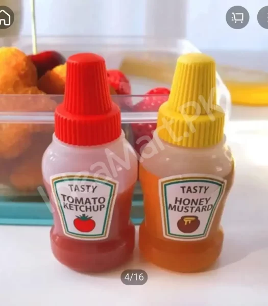 2pcs-set-25ml-mini-portable-sauce-bottle-with-twist-on-lid-tomato-ketchup-small-salad-dressing-containerolive-oil-mustard-mayonnaise-product-image