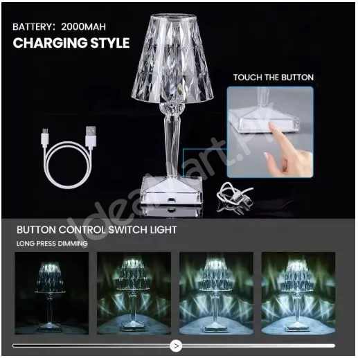 led-crystal-night-light-usb-rechargeable-touch-projection-atmosphere-lamp-restaurant-bar-bedroom-bedside-decorative-table-lamp-product-image