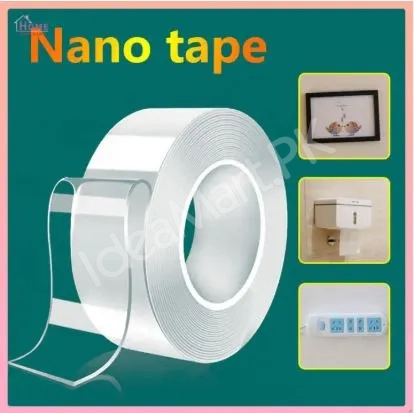 nano-tape-double-sided-silicone-transparent-tape-strong-adhesive-washable-dual-side-tape-reusable-traceless-nano-tape-anti-slip-strong-grip-nano-tape-3m-by-aims-mart-product-image