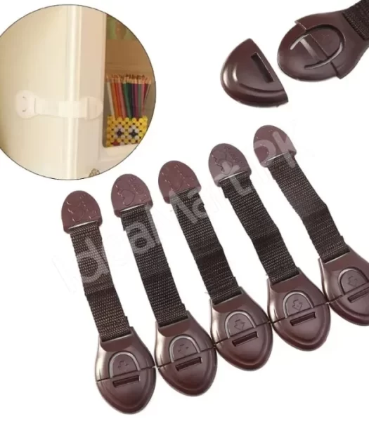 pack-of-2-child-brown-wood-texture-safety-locks-for-drawers-doors-and-refrigerators-child-safety-locks-for-drawers-product-image