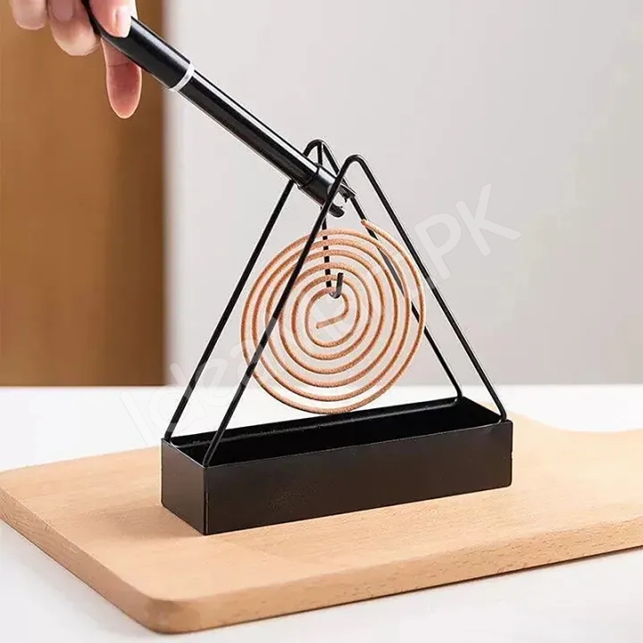 anti-scald-mosquito-coil-holder-with-tray-creative-wrought-iron-triangular-shape-mosquito-repellent-product-image
